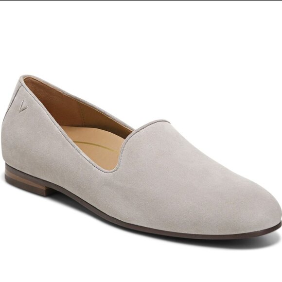Vionic Shoes - Vionic Willa Loafers Flats Dark Taupe Suede Minimalist Quiet Luxury Chic Women 7